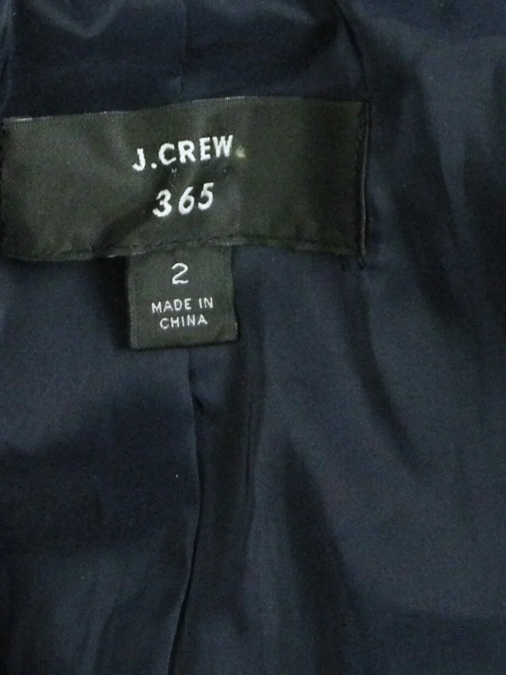 J. Crew 365 Going Out Blazer Stretch Velvet Black Size 2